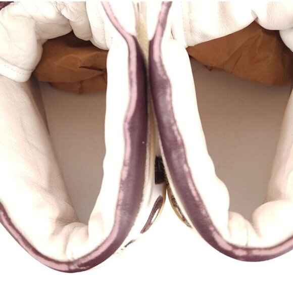 Rhude Rhecess-Hi Sneakers 7 Men's White Maroon Sneakers New - Picture 10 of 13